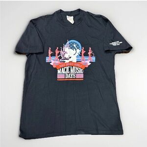Vintage Walt Disney World Magic Music Days Black T-Shirt Sz XL Made In USA